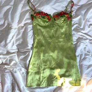 Floral light green dress by Princess Polly